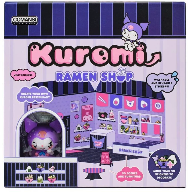 Hello Kitty and Friends Mini figure Sticker House Kuromi Ramen Shop