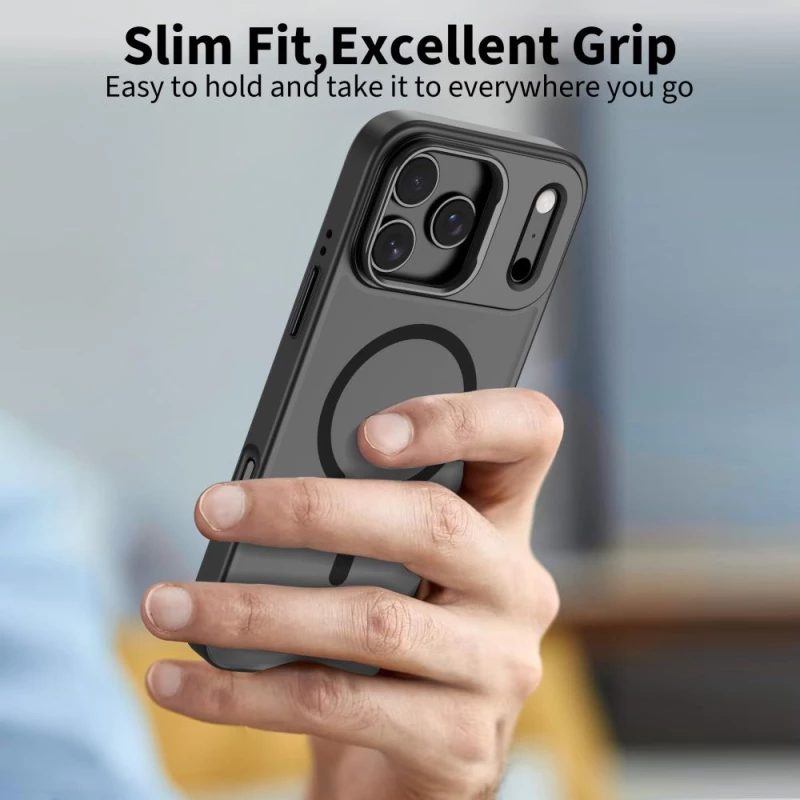 Tech-Protect MagStand MagSafe Case for iPhone 17 Pro Max - Matte Black