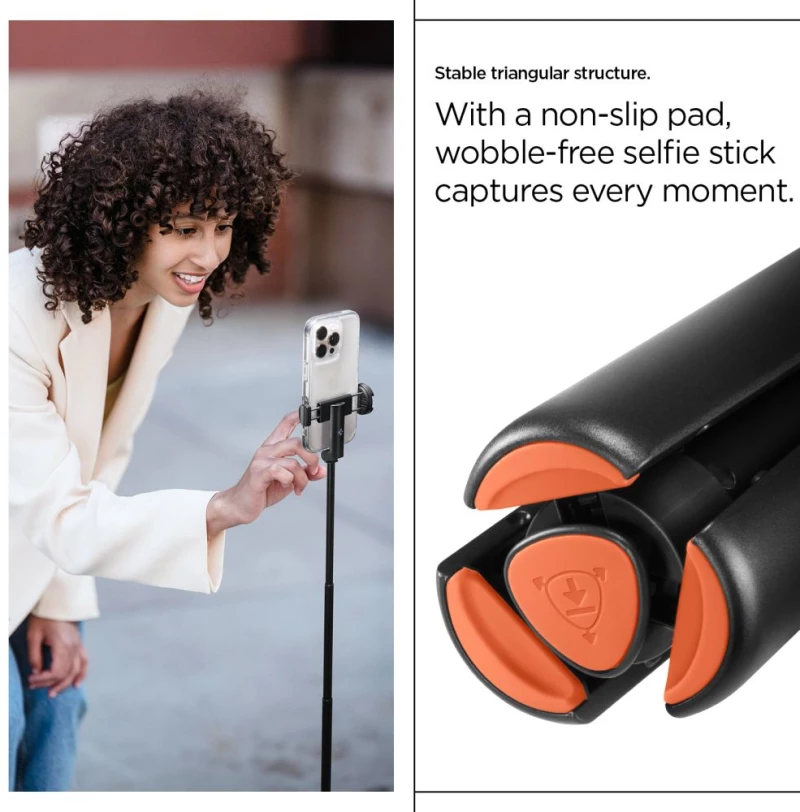 Spigen S541W Bluetooth Selfie Stick - Black