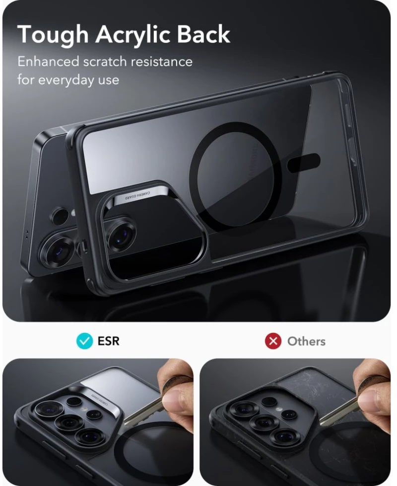 ESR Classic Hybrid MagSafe Case for Samsung Galaxy S26 Ultra - Clear Black