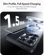 ESR Classic Hybrid MagSafe Case for Samsung Galaxy S26 Ultra - Clear Black