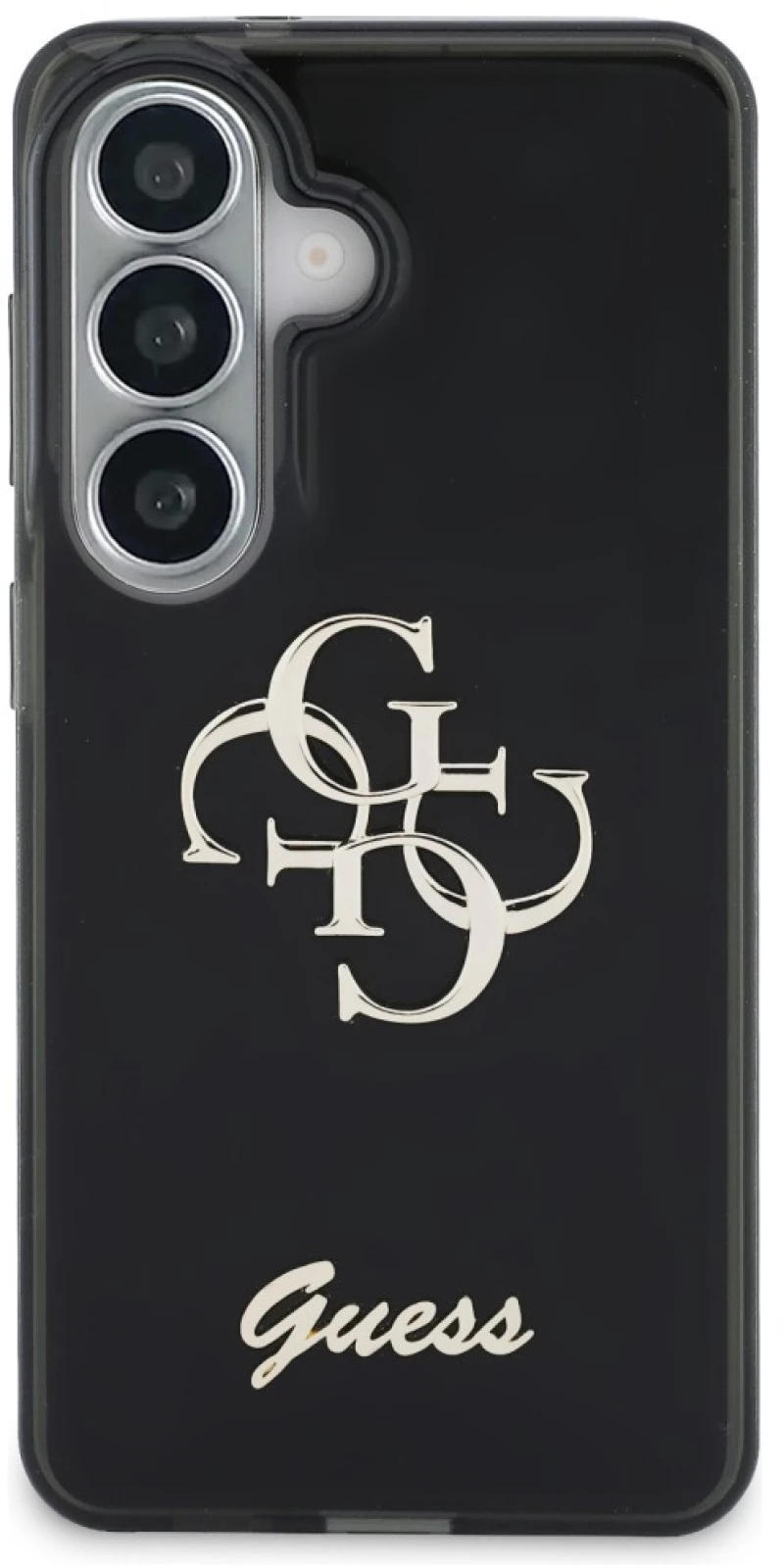 Guess IML Big Metal 4G Script case for Samsung Galaxy S26 - black