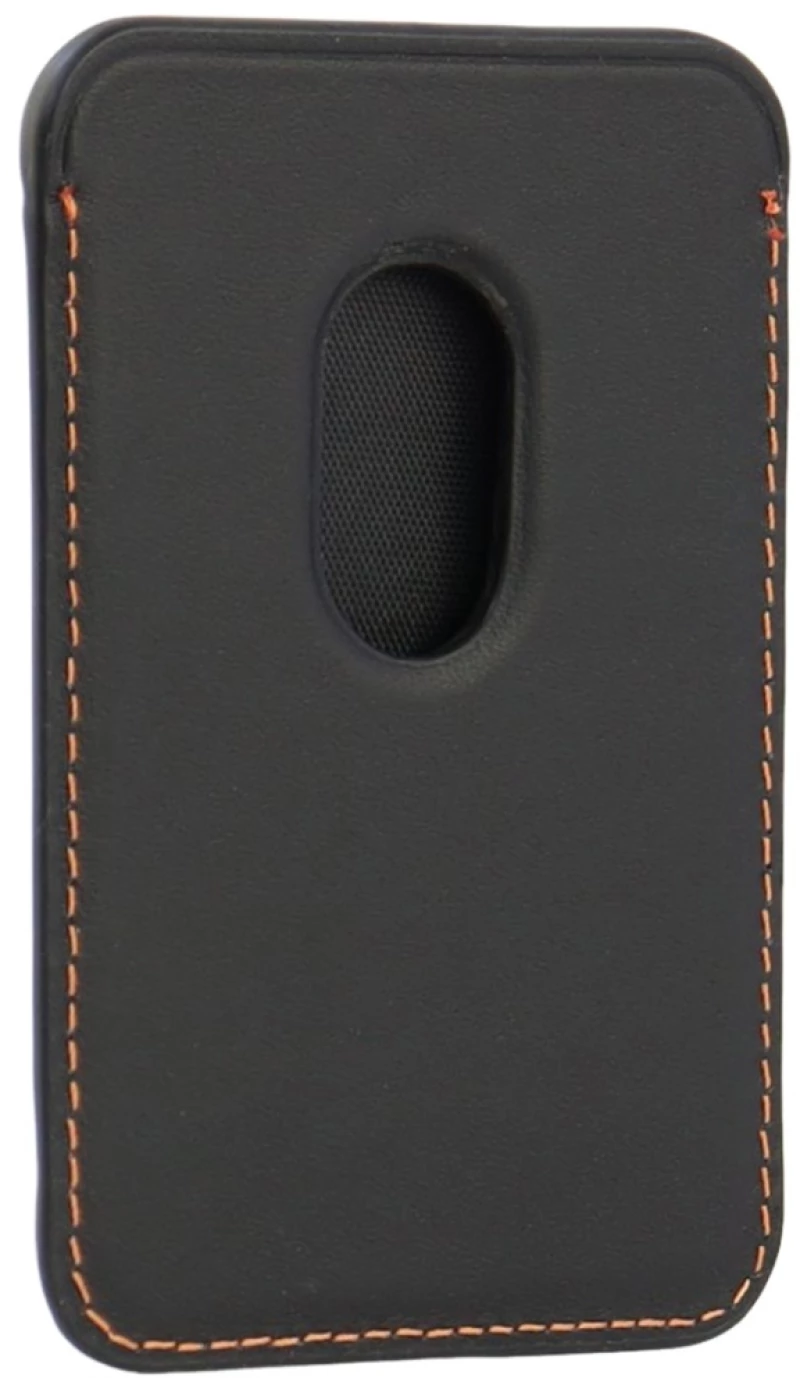 Lamborghini Urus D8 Genuine Leather MagSafe Magnetic Phone Wallet - Black and Red