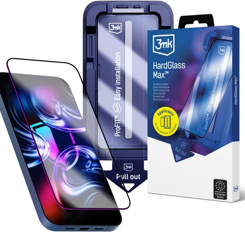 3mk HardGlass Max Tempered Glass for iPhone 13 / 13 Pro / 14 / 16e / 17e