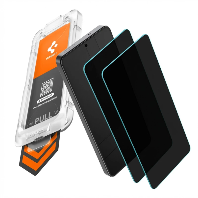 Spigen Glas.Tr Ez Fit Pro HD Privacy Glass 2-pack for Samsung Galaxy S26