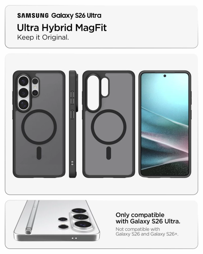 Spigen Ultra Hybrid Mag MagSafe Case for Samsung Galaxy S26 Ultra - Translucent
