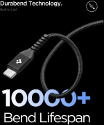 Spigen EB10010CCA Essential USB-C / USB-C 100W 100CM Cable - Black