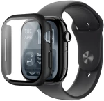 AmazingThing Radix Glass Screen Protector with Case for Apple Watch Series 11 46mm - Black