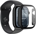 AmazingThing Radix Glass Screen Protector with Case for Apple Watch Series 11 46mm - Black