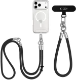 Tech-Protect C10S Rope Phone Lanyard - Black and Titanium