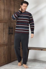 Ανδρική Πιτζάμα Fleece 0615 - ΑΝΘΡΑΚΙ
