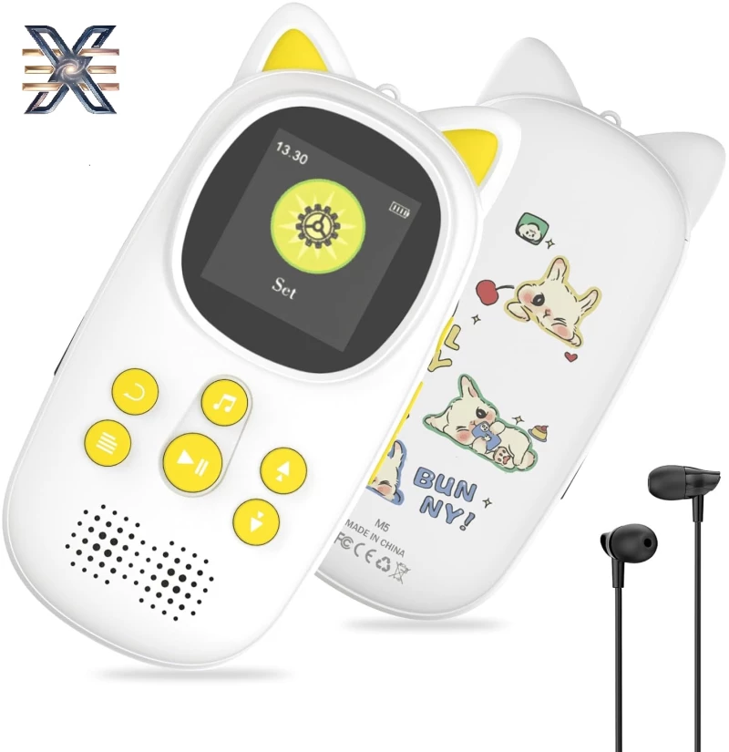 KalaXio M5 MP3 Player 32GB – Κίτρινη Έκδοση με Ελληνικό Μενού