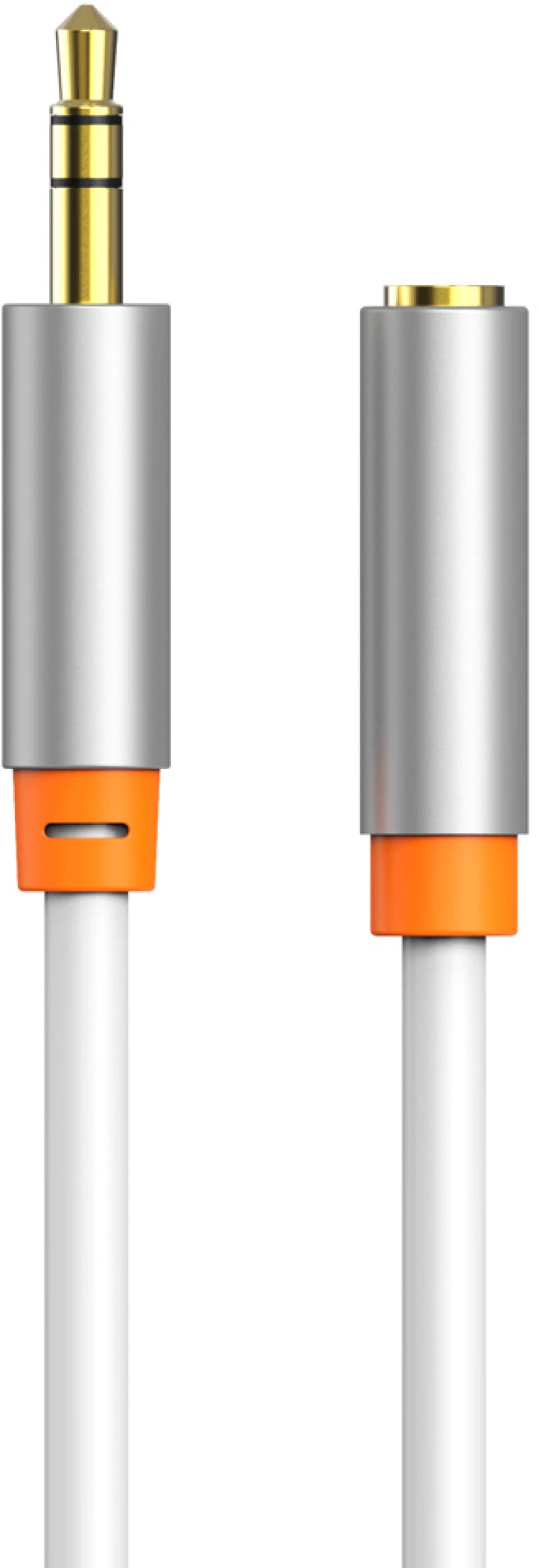 CABLETIME καλώδιο προέκτασης ήχου 3.5mm CT-AV311-P12G  gold plated  1m  λευκό