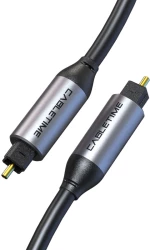 CABLETIME καλώδιο ήχου Toslink CT-AV380-P04GN  gold plated  5mm  5m  μαύρο