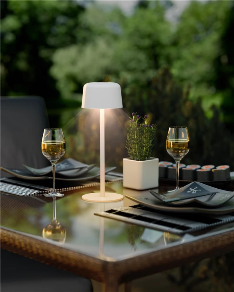 GOOBAY επιτραπέζιο φωτιστικό 77676  3000K  dimmable  επαναφορτιζόμενο  λευκό