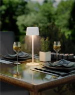 GOOBAY επιτραπέζιο φωτιστικό 77676  3000K  dimmable  επαναφορτιζόμενο  λευκό
