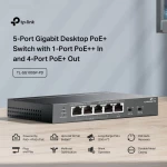 TP-LINK desktop switch TL-SG1005P-PD  5x Gigabit θύρες  PoE+  UN/1.0