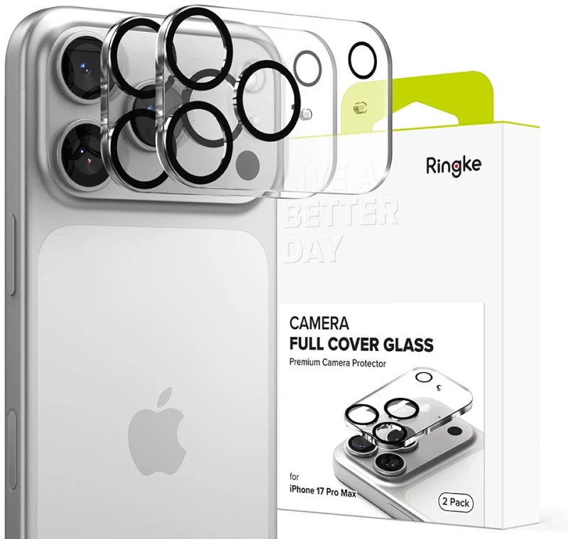 RINGKE CAMERA FULL COVER 2-PACK IPHONE 17 PRO MAX BLACK