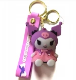 Μπρελόκ 3D Rubber Keychain Kuromi Pink  (oem) (acc-43735)