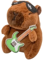 Λούτρινο Capybara 13cm Βελούδινο Μπρελόκ Κιθαρίστας 1440-1617-8-1