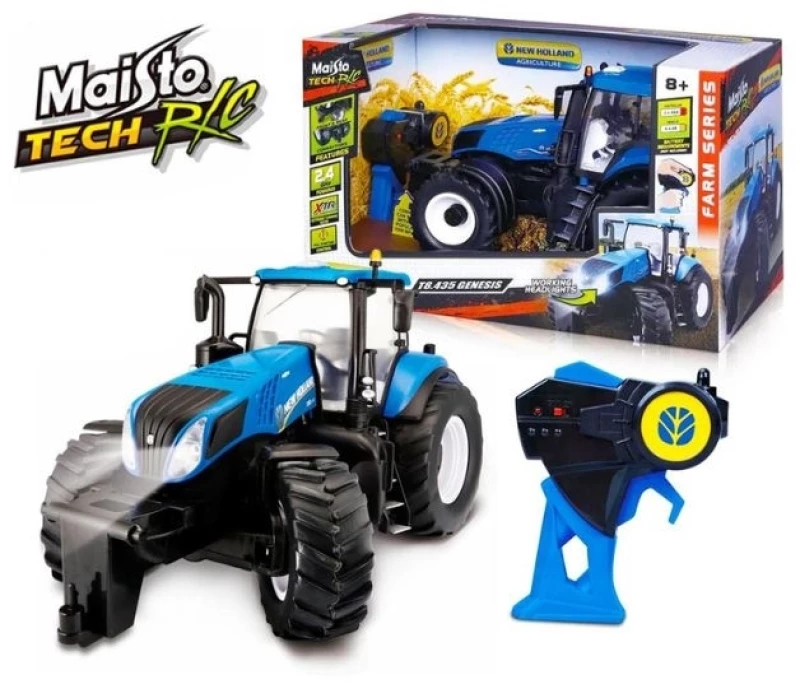 Maisto 1:16 RC New Holland Tractor 2.4GHZ Τηλεκατευθυνόμενο Τρακτέρ - (49/82721)