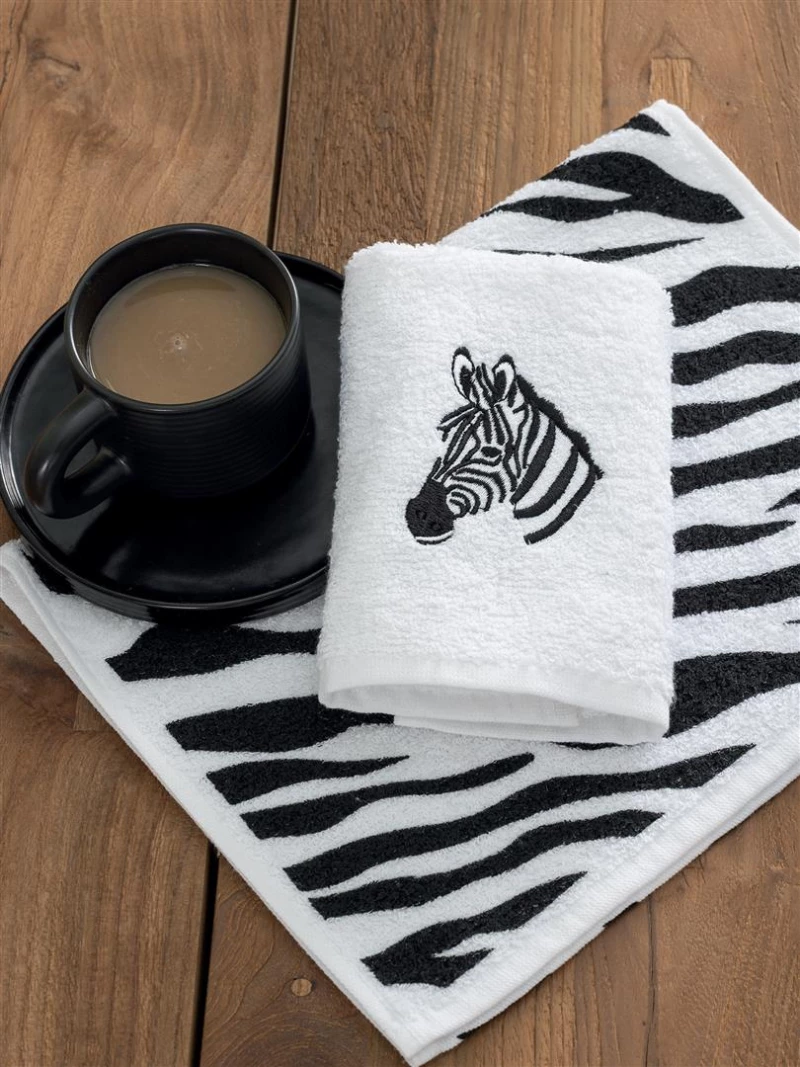 Σετ Πετσέτες 2τεμ Palamaiki MH400/Zebra - Σετ 2 Τεμαχίων