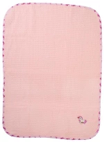 Κουβέρτα Πικέ Με Κέντημα bebe Unicorn 187 80X110 Pink 100% Cotton - -