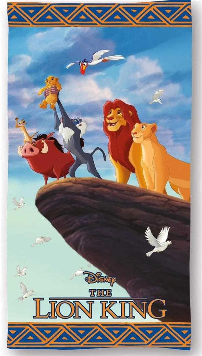Πετσέτα Θαλάσσης Quick Dry Disney Home Lion King 101 70X140 Sky Blue 100% Microfiber - -