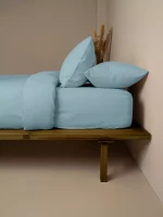 Κατωσέντονο Cotton Feelings 120 Sky Blue Διπλό (160x200+30) - -