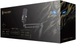 SADES gaming μικρόφωνο Night Owl με βάση γραφείου & επιτραπέζια, καρδιοειδές, USB, μαύρο