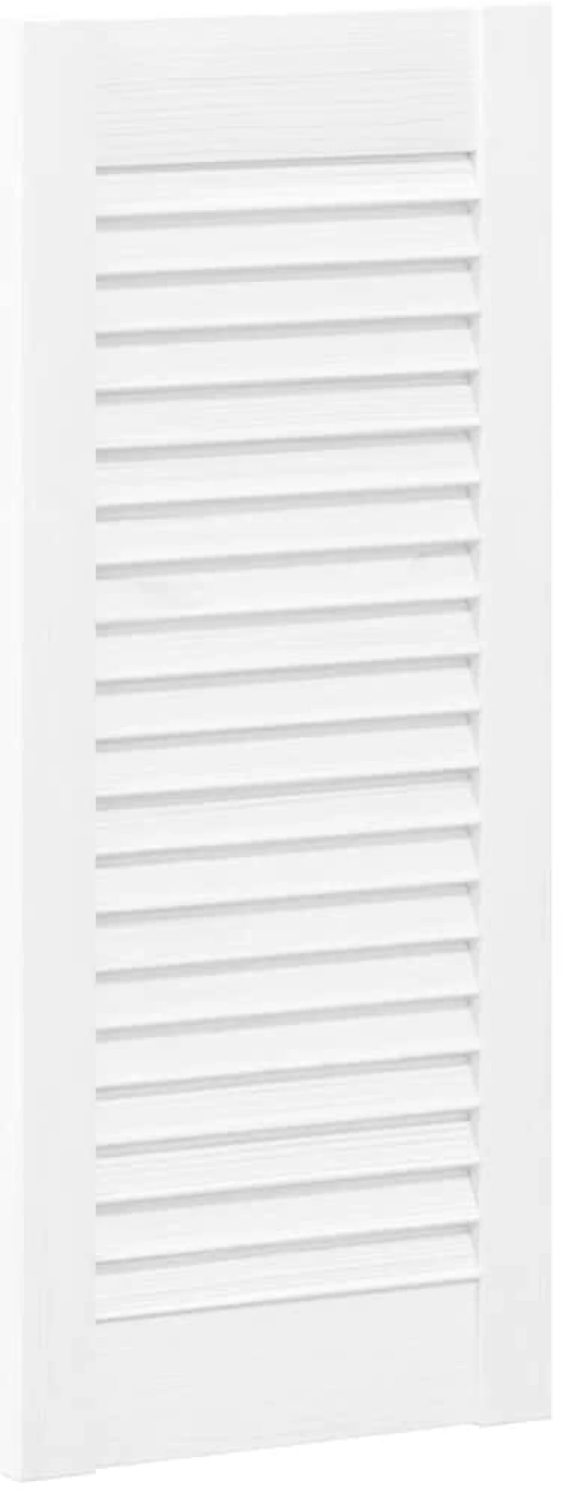 vidaXL Πόρτες ντουλαπιών Louvred Design 2 τεμάχια Λευκό 69x29,5 cm