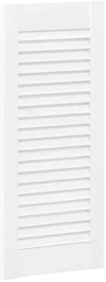 vidaXL Πόρτες ντουλαπιών Louvred Design 2 τεμάχια Λευκό 69x29,5 cm