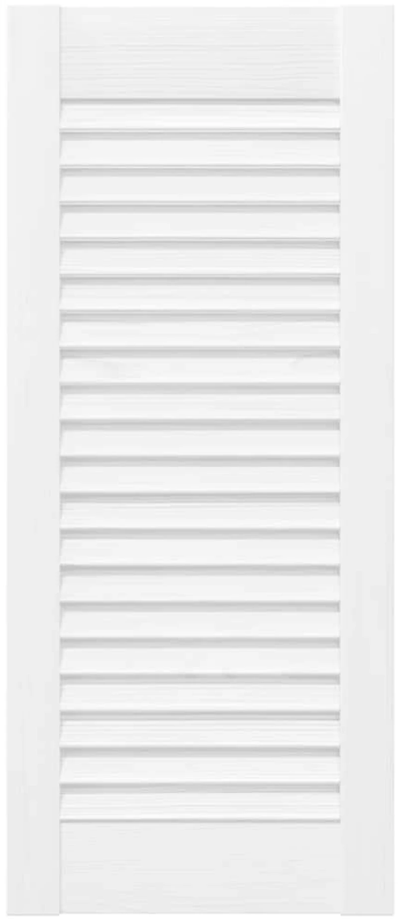 vidaXL Πόρτες ντουλαπιών Louvred Design 2 τεμάχια Λευκό 69x29,5 cm