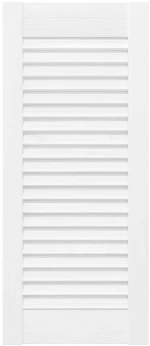 vidaXL Πόρτες ντουλαπιών Louvred Design 2 τεμάχια Λευκό 69x29,5 cm
