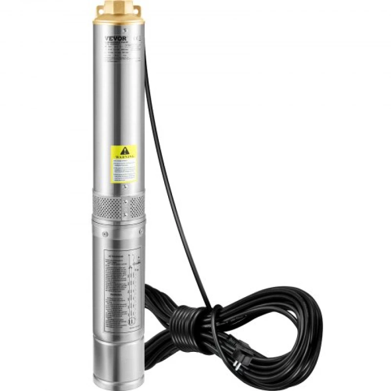 Υποβρύχια αντλία VEVOR Deep Well, 750W 230V/50Hz, 100L/min 66 m Head Sand Resistant