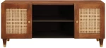 vidaXL Ντουλάπι TV με ράφι Καφέ 105 x 33,5 x 46 εκ. Στερεό ξύλο μάνγκο