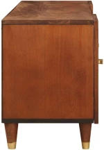 vidaXL Ντουλάπι TV με ράφι Καφέ 105 x 33,5 x 46 εκ. Στερεό ξύλο μάνγκο