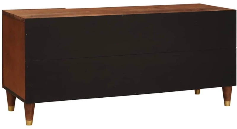 vidaXL Ντουλάπι TV με ράφι Καφέ 105 x 33,5 x 46 εκ. Στερεό ξύλο μάνγκο