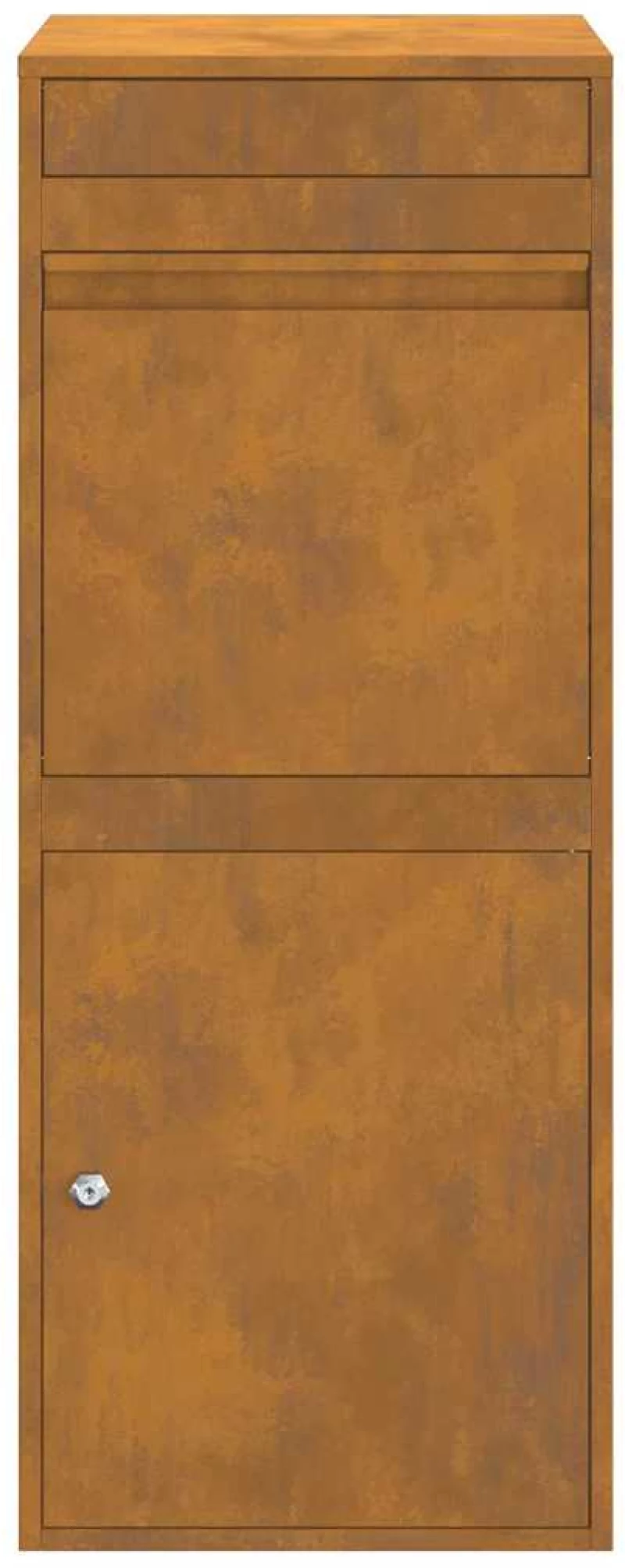 vidaXL Θυρίδα Πακέτων με αποθήκευση με πόρτα Σκ rusty 41 x 38 x 103 εκ