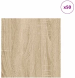 vidaXL Διακοσμητικά Πάνελ 50 pcs Δρύς Sonoma 30 x 30 x 0.27 εκ.