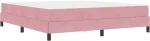 vidaXL Κρεβάτι με ελατήρια με στρώμα Ροζ 180 x 210 cm ύφασμα