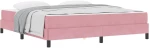 vidaXL Κρεβάτι με ελατήρια με στρώμα Ροζ 180 x 210 cm ύφασμα