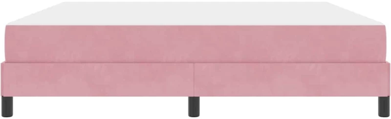 vidaXL Κρεβάτι με ελατήρια με στρώμα Ροζ 180 x 210 cm ύφασμα