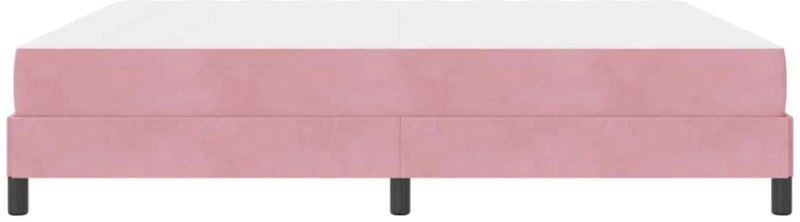 vidaXL Κρεβάτι με ελατήρια με στρώμα Ροζ 180 x 210 cm ύφασμα
