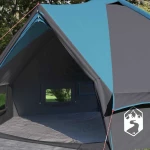 vidaXL Τέντα Τιπίνι 4-Ατόμων Μπλε και Γκρι 388 x 320 x 169 εκ.