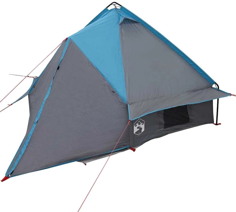 vidaXL Τέντα Τιπίνι 4-Ατόμων Μπλε και Γκρι 388 x 320 x 169 εκ.