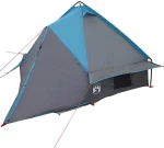 vidaXL Τέντα Τιπίνι 4-Ατόμων Μπλε και Γκρι 388 x 320 x 169 εκ.