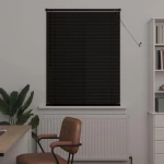 vidaXL Βενετσιάνικη Σκίαση Μαύρο 150 x 70 cm PVC