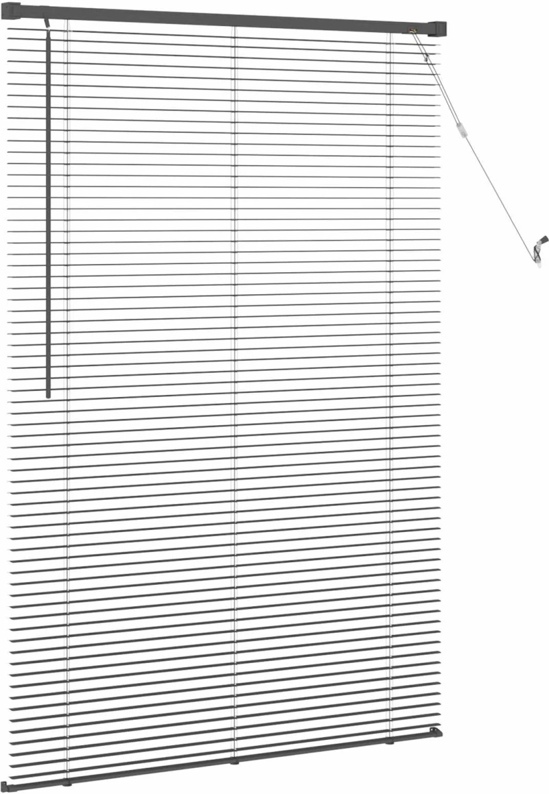 vidaXL Βενετσιάνικη Σκίαση Μαύρο 150 x 70 cm PVC