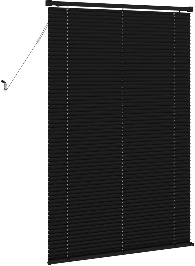 vidaXL Βενετσιάνικη Σκίαση Μαύρο 150 x 70 cm PVC